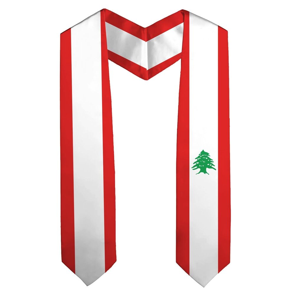 3766 National Flag Graduation Stole Embroidery Sash for Study Aboard